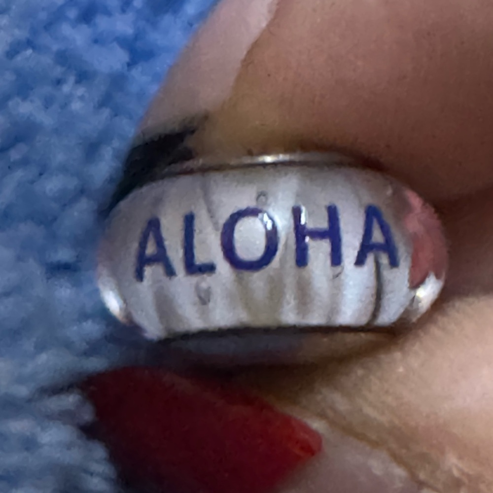 Pandora Aloha Blue and Silver Bracelet Charm